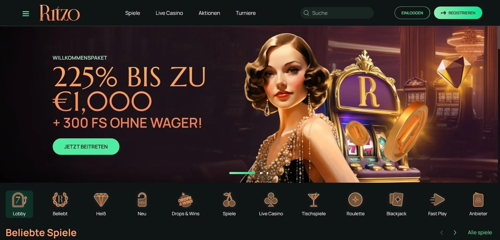Ritzo Casino Startseite Ritzo Startseite